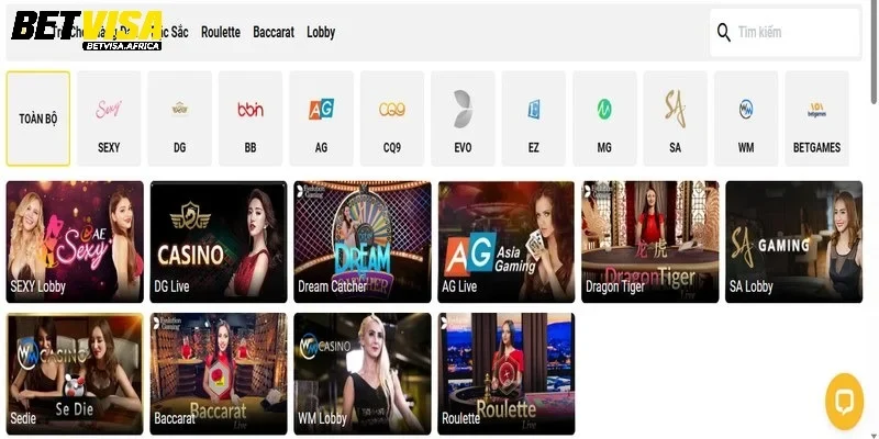 Thông tin sơ lược cần biết về nền tảng casino BETVISA